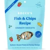 Bocce's Bakery Fish & Chips Crunchy Biscuits Dog Treats (5 oz)
