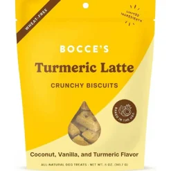 Bocce's Bakery Turmeric Coconut & Vanilla Flovor Latte Treats For Dogs (5 oz)