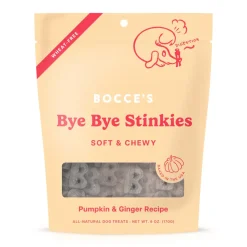 Bocce's Bye Bye Stinkies Digestive Support Soft & Chewy Treats For Dogs (6 oz)