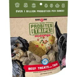 Boss Dog Probites Freeze Dried Raw Beef & Tripe Treats with Probiotics for Dogs (3 oz)
