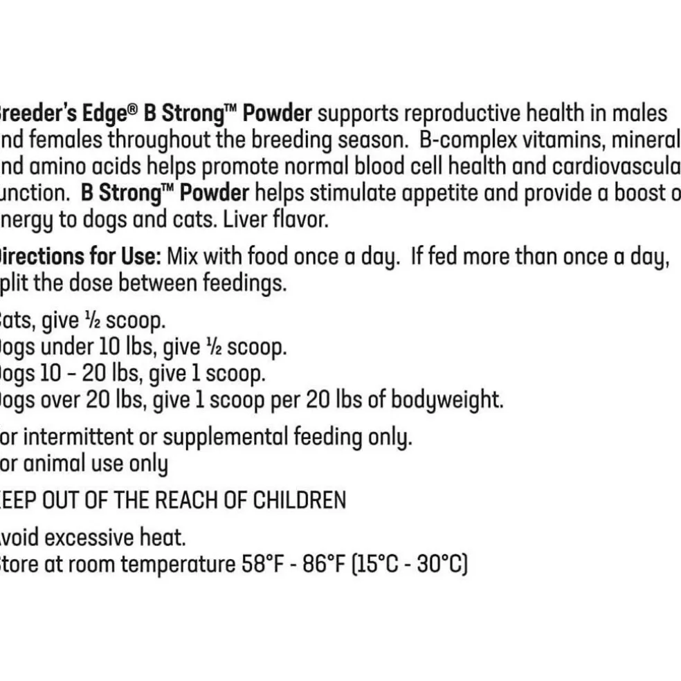 Breeder's Edge B Strong Powder for Dogs & Cats
