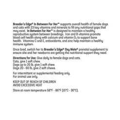 Breeder's Edge In Between For Her- Female Multivitamin for Cat & Small Dogs