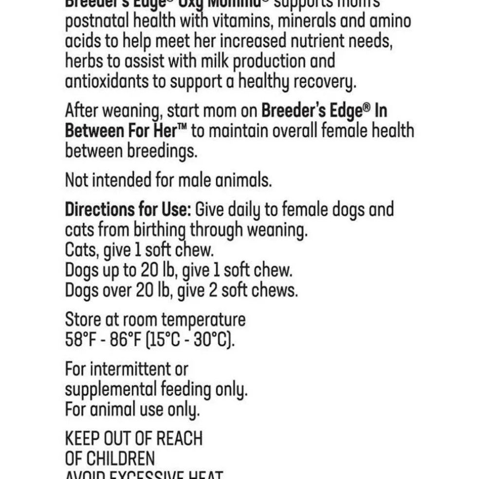 Breeder's Edge Oxy Momma Soft Chews for Cats & Small Dogs