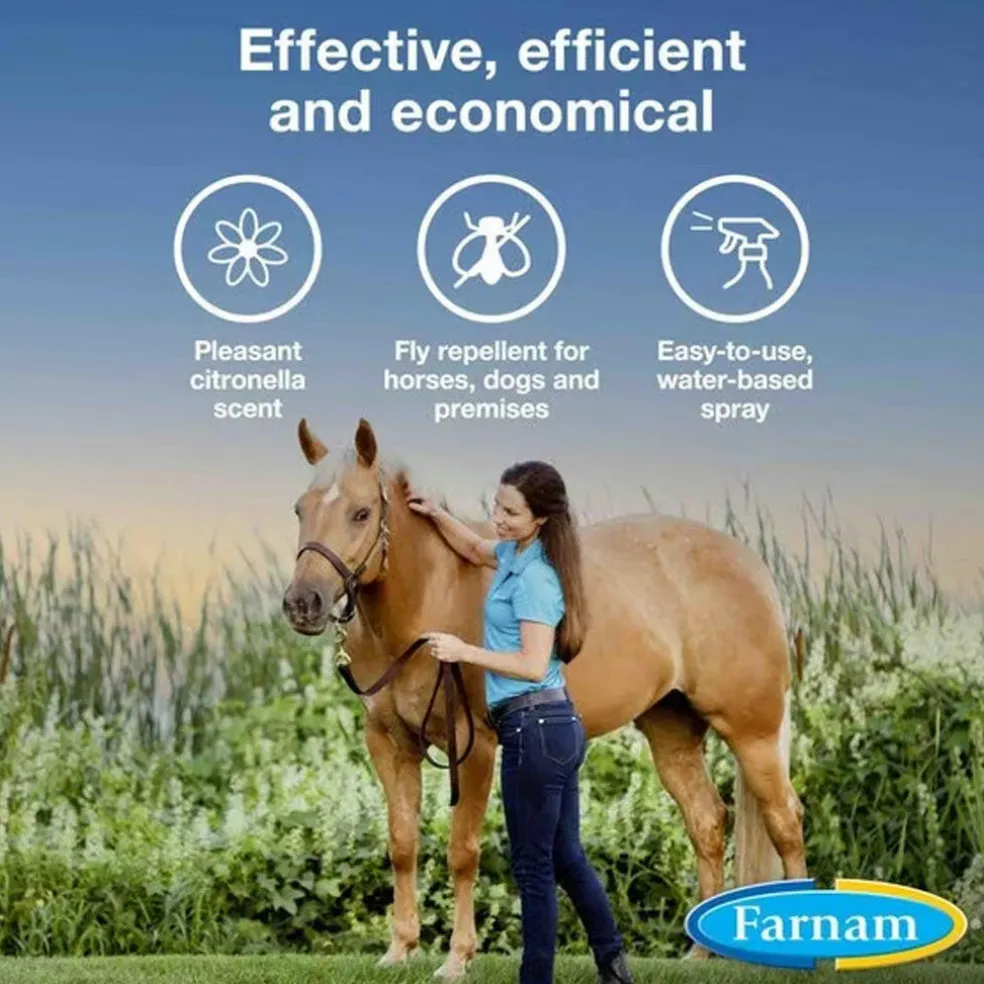 Bronco Equine Fly Spray Plus Citronella Scent (Gallon)