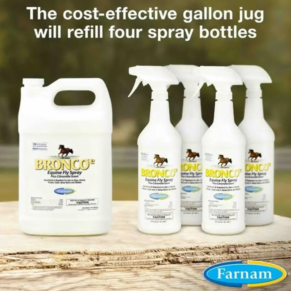 Bronco Equine Fly Spray Plus Citronella Scent (Gallon)
