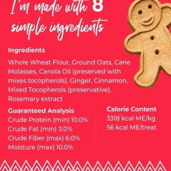 Buddy Biscuits Oven Baked Crunchy Holiday Gingerbread Dog Treats (16 oz)