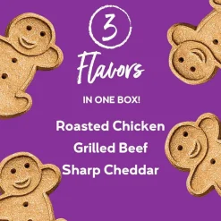 Buddy Biscuits Oven Baked Crunchy Chicken, Grilled Beef, and Sharp Cheddar Dog Treats (16 oz)