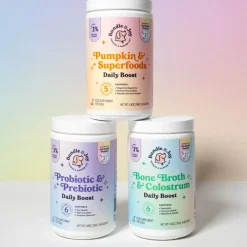 Bundle x Joy Bone Broth & Colostrum Daily Boost Supplemet for Dogs (4.8 oz)