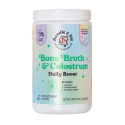 Bundle x Joy Bone Broth & Colostrum Daily Boost Supplemet for Dogs (4.8 oz)