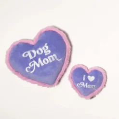 Bundle x Joy I Love Mom Cuddle Heart Dog Toy