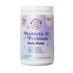 Bundle x Joy Probiotic & Prebiotic Daily Boost Supplement for Dogs (4.8 oz)