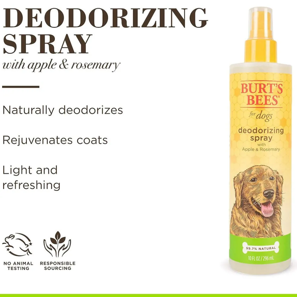 Burt's Bees Deodorizing Spray with Apple & Rosemary for Dogs, 10-oz
