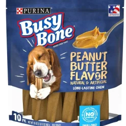 Busy Bone Peanut Butter Flavor Long-Lasting Chew Small & Medium Dog Treats
