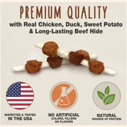Cadet Gourmet Beef Hide Shish Kabob Dog Treats