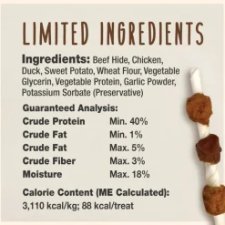 Cadet Gourmet Beef Hide Shish Kabob Dog Treats