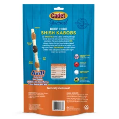Cadet Gourmet Beef Hide X-LARGE Shish Kabob Dog Treats