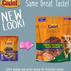 Cadet Gourmet Sweet Potato & Duck Wrapped Treats for Dogs