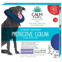 Calm Paws Inflatable Protective Collar for Dogs & Cats