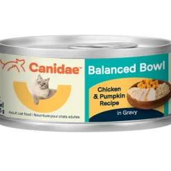 CANIDAE Balanced Bowl Chicken & Pumpkin Recipe in Gravy Wet Cat Food, 3-oz can, case of 24