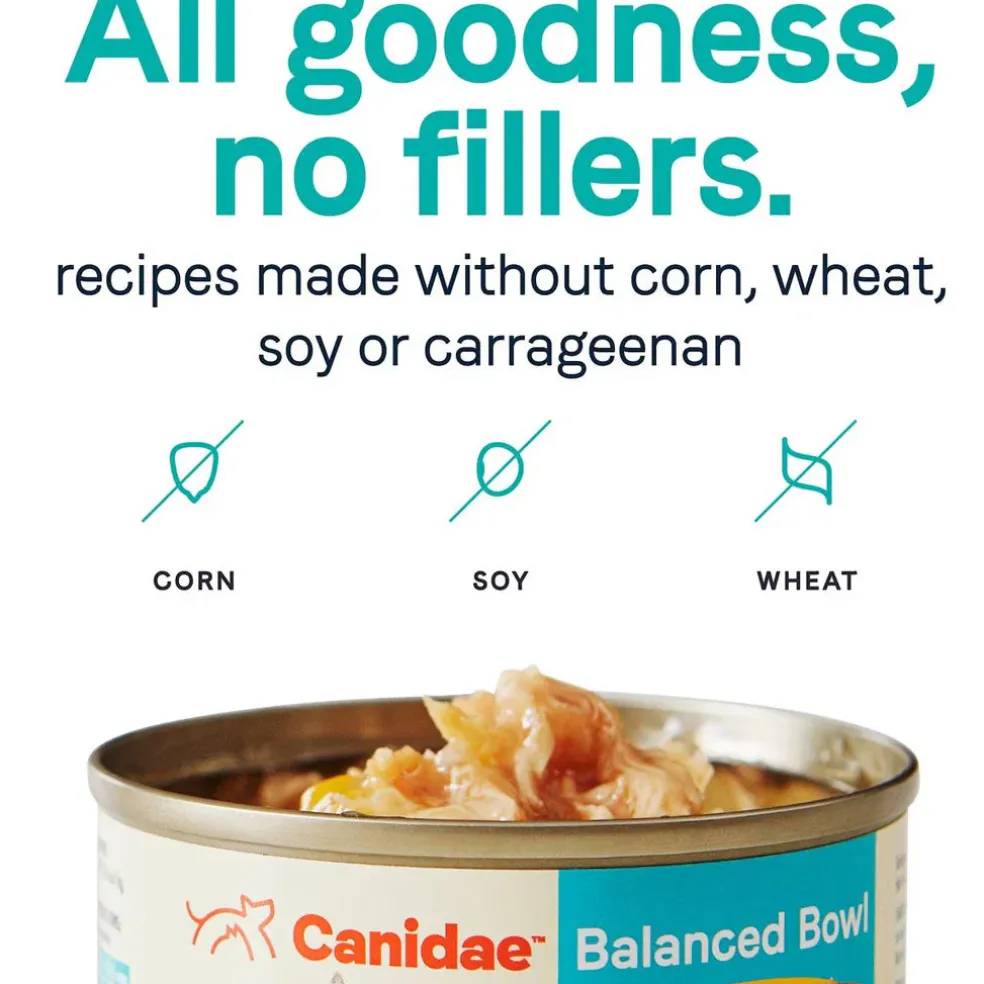CANIDAE Balanced Bowl Chicken & Pumpkin Recipe in Gravy Wet Cat Food, 3-oz can, case of 24