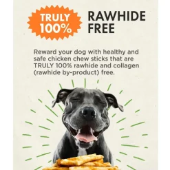 Canine Naturals Hide Free Chicken Recipe Sticks Dog Treats