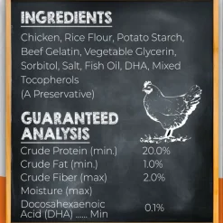 Canine Naturals Hide Free PUPPY Chicken Recipe Rolls Dog Treats (2 Large Rolls)