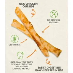 Canine Naturals Hide Free PUPPY Chicken Recipe Sticks Treats For Dogs