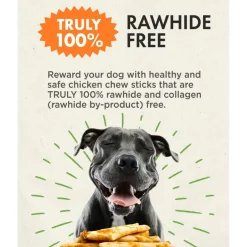Canine Naturals Hide Free PUPPY Chicken Recipe Sticks Treats For Dogs