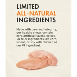 Canine Naturals Hide Free PUPPY Chicken Recipe Sticks Treats For Dogs