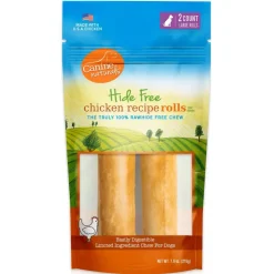 Canine Naturals Raw-Hide Free Chicken Recipe Rolls Dog Treats