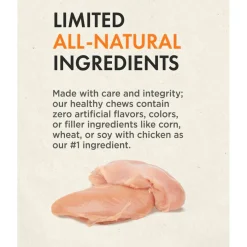 Canine Naturals Raw-Hide Free Chicken Recipe Rolls Dog Treats