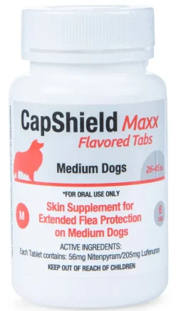CapShield Maxx Flea Protection Flavored Tablets for Dogs