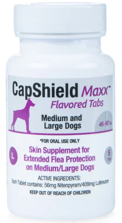 CapShield Maxx Flea Protection Flavored Tablets for Dogs