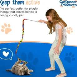 Cat Dancer Charmer Toy For Cats, Color Varies
