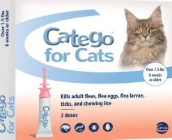 Catego Flea & Tick Spot Treatment for Cats over 1.5 lbs