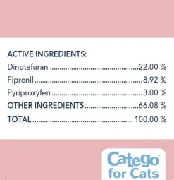 Catego Flea & Tick Spot Treatment for Cats over 1.5 lbs