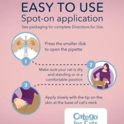 Catego Flea & Tick Spot Treatment for Cats over 1.5 lbs