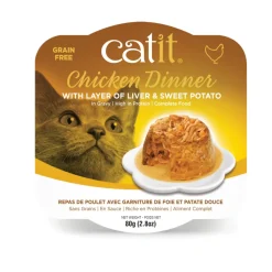 Catit Chicken Dinner with Liver & Sweet Potato Wet Cat Food (2.8 oz)