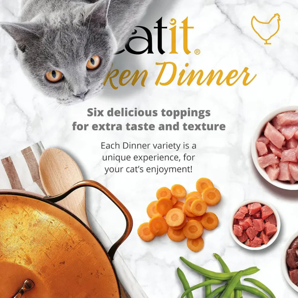 Catit Chicken Dinner with Liver & Sweet Potato Wet Cat Food (2.8 oz)