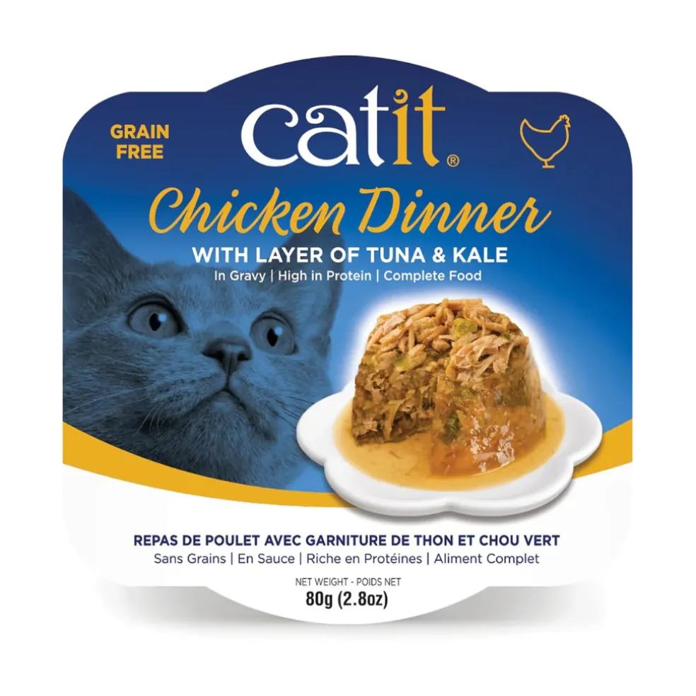 Catit Chicken Dinner with Tuna & Kale Wet Cat Food (2.8 oz)