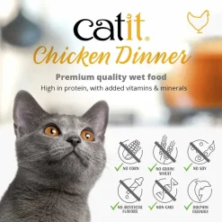 Catit Chicken Dinner with Tuna & Kale Wet Cat Food (2.8 oz)