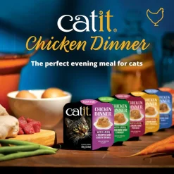 Catit Chicken Dinner with Tuna & Kale Wet Cat Food (2.8 oz)