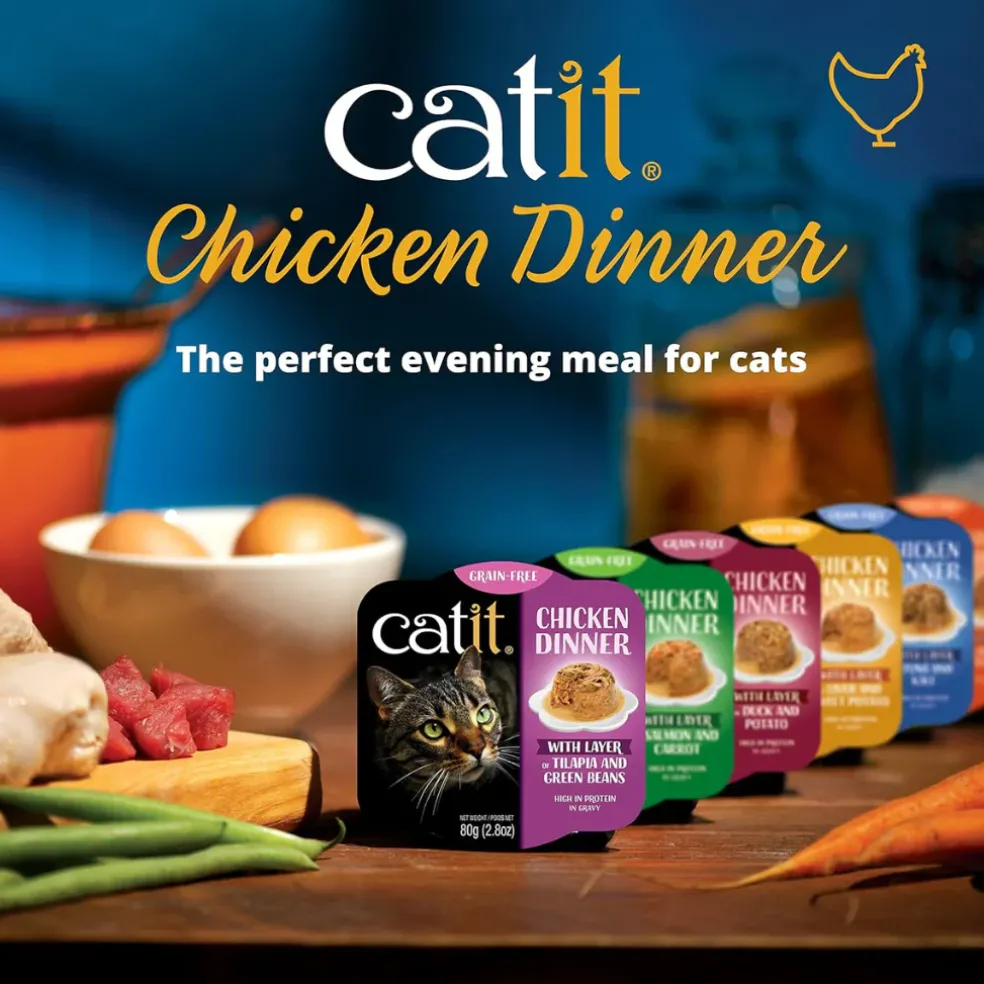 Catit Chicken Dinner with Tuna & Kale Wet Cat Food (2.8 oz)