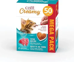 Catit Creamy Lickable Cat Treats, 0.5-oz tubes