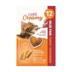 Catit Creamy Lickable Cat Treats, 0.5-oz tubes