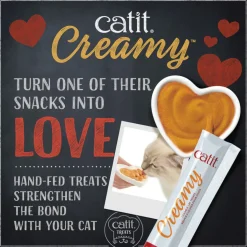 Catit Creamy Superfood Chicken Recipe with Coconut & Kale Lickable Treats for Cats