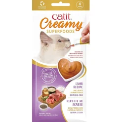 Catit Creamy Superfood Lamb Recipe with Quinoa & Chia Lickable Treats for Cats