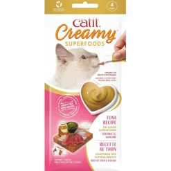 Catit Creamy Superfood Tuna Recipe with Coconut & Wakame Lickable Treats for Cats