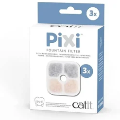 Catit PIXI Drinking Fountain Replacement Filters – Triple Action Filtration