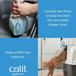 Catit Smartsift Easy Scoop Automatic Sifting Cat Litter Box